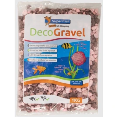 Afbeelding van Sf deco grind luxe roze 0,9kg SuperFish