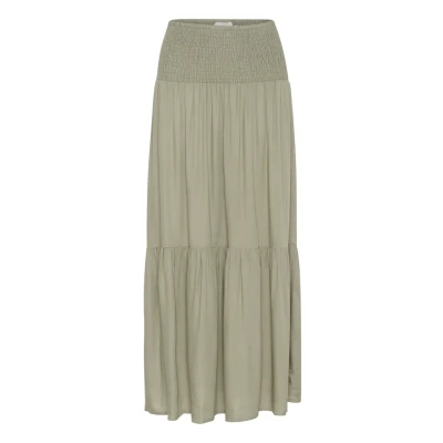 Afbeelding van Kaffe Kamaxi Maxirok, Dames, Maat: M/L, Vetiver