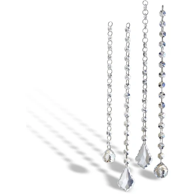 Afbeelding van LOBERON Sierhangers set van 4 Cleyrac helder/zilverkleurig