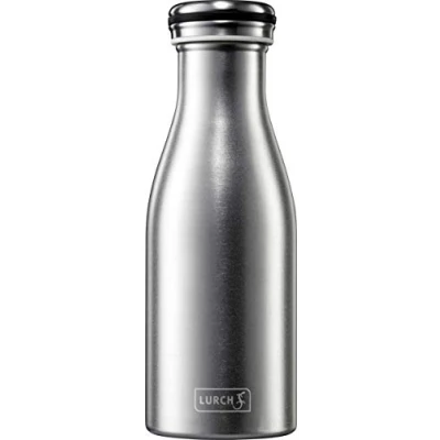 Afbeelding van Lurch 240912 Thermosfles/thermosfles voor warme en koude dranken van dubbelwandig, gezandstraald roestvrij staal, 0,3 l