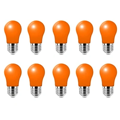 Afbeelding van HUAMu 10 stuks E27 schroeffitting 3 W LED gloeilamp lamp oranje voor vakantie party decoratie, thuislicht, nachtlampje lantaarns