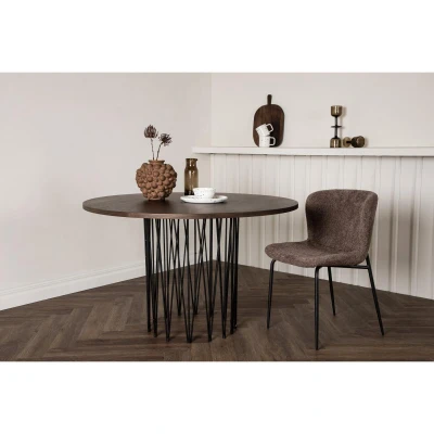 Afbeelding van Svea Seko ronde eettafel ø120 cm mokka Hout