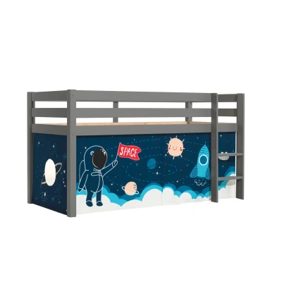 Afbeelding van Vipack Speelbed Pino met textielset, inclusief lattenrol, in ecru, wit of grijs