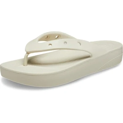 Afbeelding van Crocs Dames Classic Platform Flip W Klomp, Beenderen, 41/42 EU
