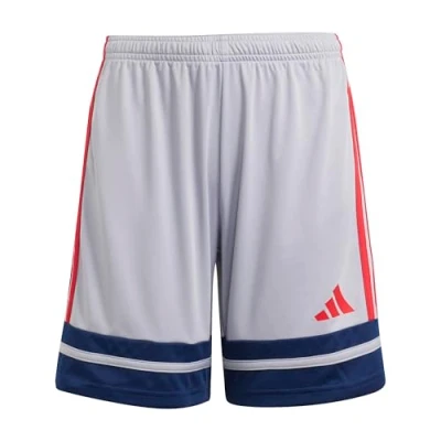 Afbeelding van adidas Uniseks Kind SQUADRA25 SHORT KIDS, glory grey/team navy blue 2/pure ruby, 11 12 Years