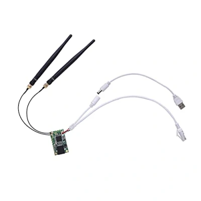 Afbeelding van VONETS 2,4 GHz WiFi module/mini router/WiFi Ethernet brug/hotspot signaalrepeater/AP, USB/DC aangedreven met 2 RJ45 poorten voor doe het zelf industriële engineering PLC ingebed netwerkapparaat
