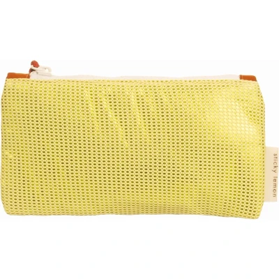 Afbeelding van Sticky lemon etui mesh geel