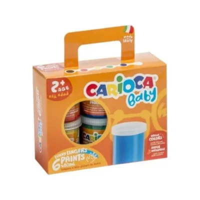 Afbeelding van CARIOCA baby vingerverf 6 x 80ml