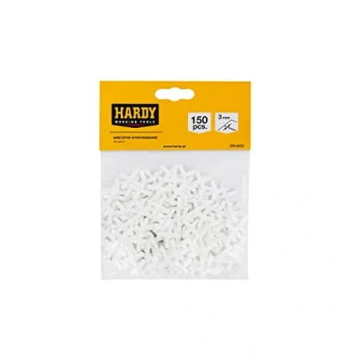 Afbeelding van HARDY WORKING TOOLS Tegelkruisen Tegelaccessoires, Tegelleghulp, Tegelafstandhouders, Voegkruisen, Kunststofkruisen, Tegelvoegen 3mm Verpakking van 150 Stuks