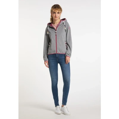 Afbeelding van Functioneel jack DREIMASTER XS / Grijs Melange Sorbet Rood 65% Polyester 35% Viscose