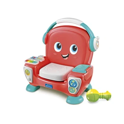 Afbeelding van Clementoni Baby fauteuil met zingen en dansen, interactieve pratende stoel voor kinderen, 12 36 maanden, educatief spel licht liedjes, bevordert de cognitieve motorische ontwikkeling,