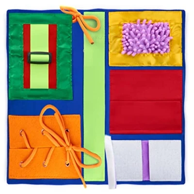 Afbeelding van Sensory Pillow Case Kalmerende Activiteiten voor Volwassenen met Dementie Fidget Kussen Producten Ouderen Helpt bij: Alzheimer, Dementie, Asperger &amp; Autisme