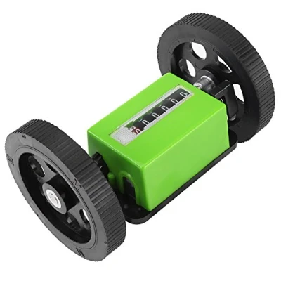 Afbeelding van Elprico Meterteller, Mechanische Lengte Teller meter Rolling Wheel Groen Bereik van 0 99999,9