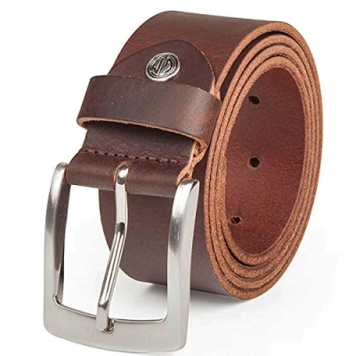 Afbeelding van LINDENMANN Heren lederen riem/heren riem, volnerf buffelleer 40 mm, donkerbruin