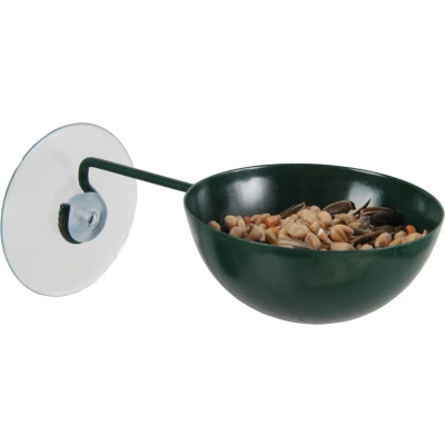 Afbeelding van Esschert Design Raamvoederbakje FB123 Groen 12,5 x 7 5 cm