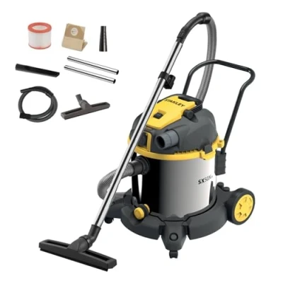 Afbeelding van Stanley SXVC50XTDE Nat en droogzuiger met stopcontact voor elektrisch gereedschap (1600 W, 50 l)