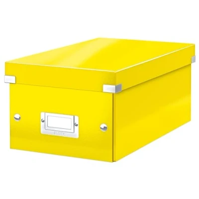Afbeelding van DVD box Leitz WOW ClickStore 206 x 147 352 mm geel