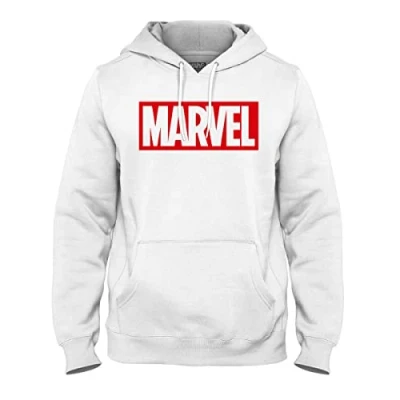 Afbeelding van Marvel Sweatshirt met capuchon voor heren, Wit, L