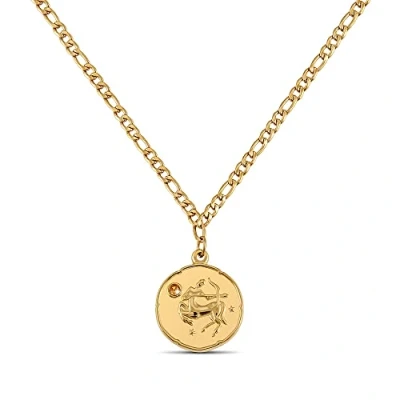 Afbeelding van dierenriem ketting goud met geboortesteen voor dames 18K vergulde hanger (Boogschutter.)