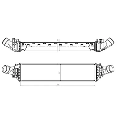 Afbeelding van Intercooler, inlaatluchtkoeler NRF 309047