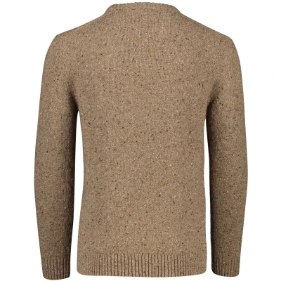 Afbeelding van GANT NEPS C NECK Trui, Heren, Maat: 4XL, Lt brown melange