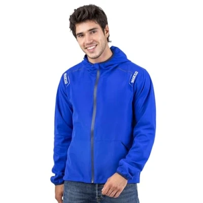 Afbeelding van Sparco Martini Racing Windstopper Waterafstotend en Winddicht Jack voor Heren met design XL Lichtblauw