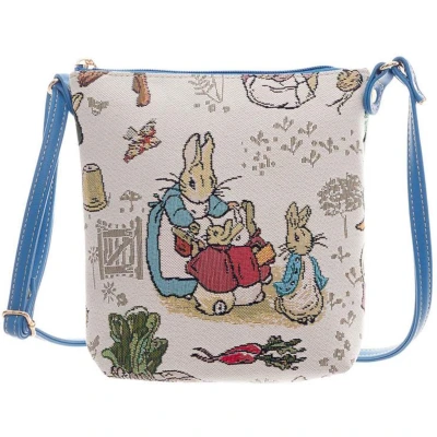 Afbeelding van Elegant smal tasje Gobelinstof Peter Rabbit Pieter Konijn