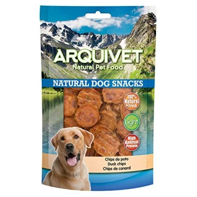 Afbeelding van Arquivet, Eendenchips voor honden, natuurlijke hondensnacks lekkernijen en beloningen 100 g