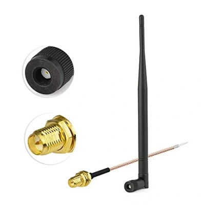 Afbeelding van Eightwood 868MHz Antenne RP SMA Mannelijke Adapter (Geen Pin) Wifi + Vrouwelijke Schot Pigtail Kabel RG178 15cm 6inch voor CB Radio GSM Draadloze Ham NFC RFID