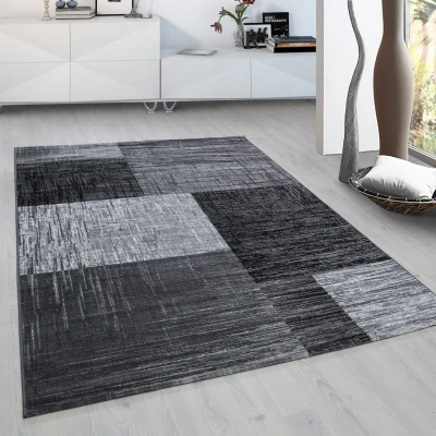 Afbeelding van Modern vloerkleed Plus Zwart 8001 120x170cm Adana Carpets