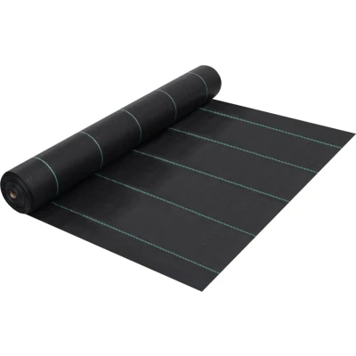 Afbeelding van vidaXL Worteldoek 2x25 m PP zwart