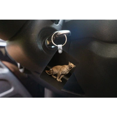 Afbeelding van Sleutelhanger Luipaard Dieren Vlek Uitdeelcadeautjes Plastic