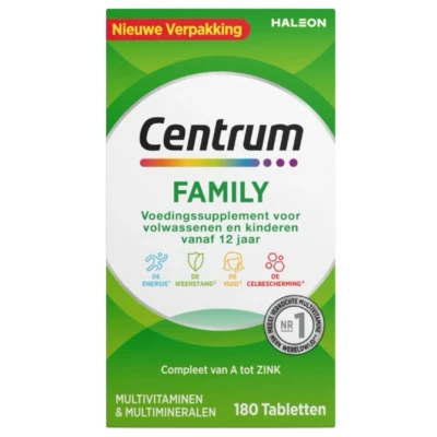 Afbeelding van Centrum Adult Multivitaminen Tabletten 180st Duo