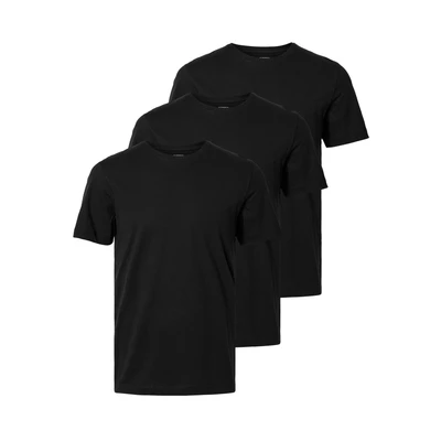 Afbeelding van Selected Homme 3ERPACK Tshirt basic, Heren, Maat: Small, Black