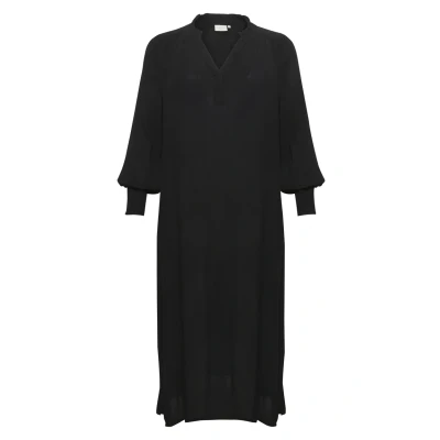 Afbeelding van Kaffe Curve Miriam AMI Maxijurk, Dames, Maat: 50, Black deep