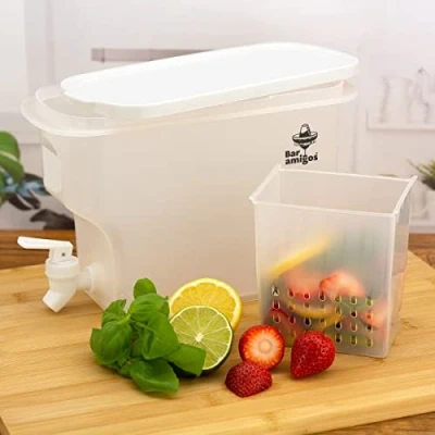 Afbeelding van Bar Amigos fruit Infuser Waterdispenser waterkoeler limonadetap watertap watercooler tafelmodel water dispenser met kraantje filter kraan waterkoelers voor standaard kraanwater tap koelkast