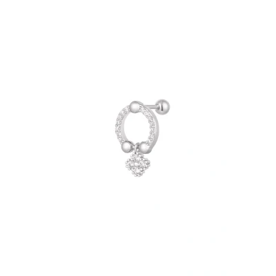Afbeelding van Piercing ringetje Sparkle collectie Zilver Koper