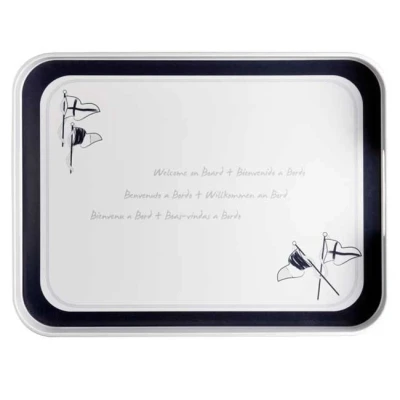 Afbeelding van Scheepsservies Dienblad Welcome on Board 40x30cm