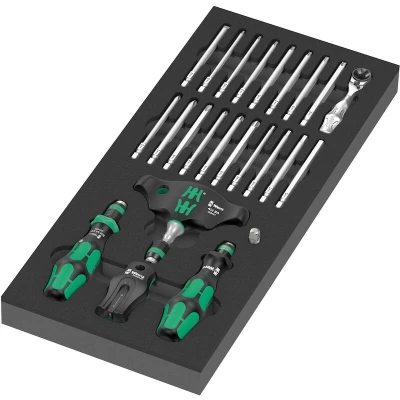Afbeelding van Wera 9752 Kraftform Compact thermovormschuim met ratelfunctie, set 1, 24 delig
