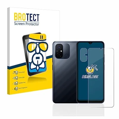 Afbeelding van BROTECT Glas Screen Protector voor Xiaomi Redmi 12C (Voor+Camera) Schermbeschermer [9H Hardheid, Beschermglas Folie niet Gehard Glas]