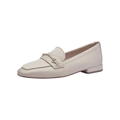 Afbeelding van Tamaris Instappers, Dames, Maat: 38, Ivory Leer en textiel