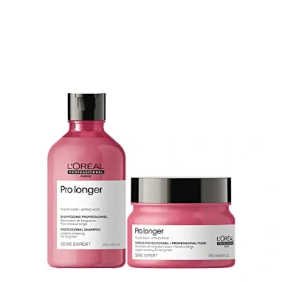 Afbeelding van L&#039;Oréal Professionnel Paris Serie Expert Pro Longer Shampoo 300 ml masker 250 x 2