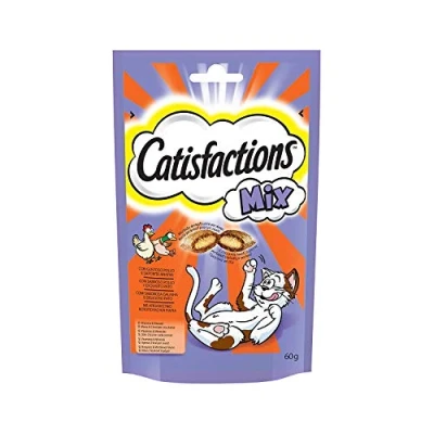 Afbeelding van Catisfactions Catisfaction Awards voor katten, gemengde smaak van kip en eend (verpakking 6 x 60 g)