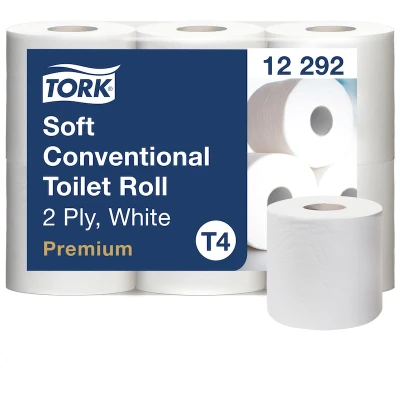Afbeelding van Toiletpapier Tork T4 premium 2 laags 200 vel wit 12292