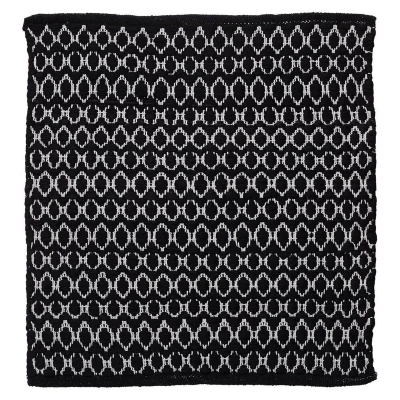 Afbeelding van Sealskin Boho Badmat 60x60 cm Polyester / Katoen Zwart