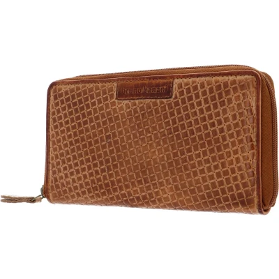 Afbeelding van bruno banani Portemonnee Wichita Zip Around Wallet Cognac Bruine