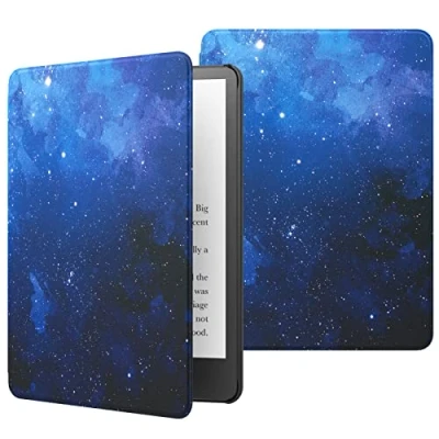 Afbeelding van MoKo Case for 6.8&quot; kindle Paperwhite (11th Generation 2021) and Signature Edition, Lightweight Shell Cover with Auto Wake/Sleep 2021 E Reader, Blue Starry Sky