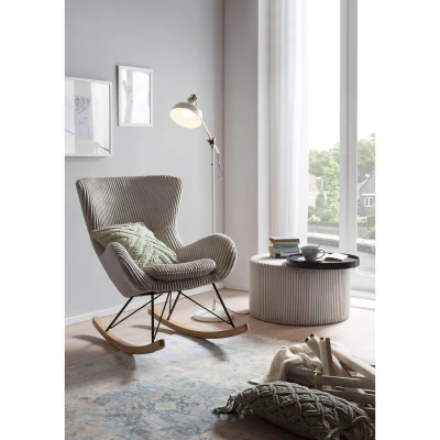 Afbeelding van SalesFever Schommelstoel Bekleding in moderne corduroy look