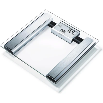 Afbeelding van Sanitas SBG 39 Personenweegschaal Lichaamsanalyse Digitaal Tot 150 kg 30 x cm Dubbel view display 10 Gebruikers Incl. batterijen 2 Jaar garantie