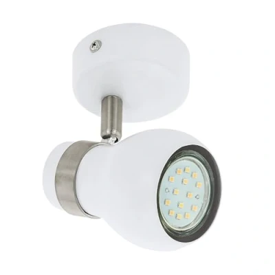 Afbeelding van EGLO Arboledas, Oppervlak spotverlichting, Niet verwisselbare lamp(en), LED, 10 W, 3000 K, Nikkel, Wit